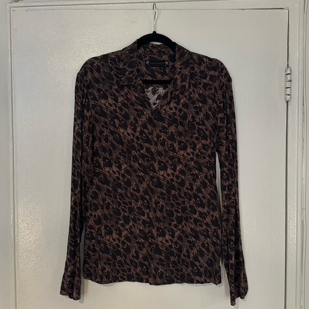All Saints leopard shirt